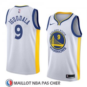 Maillot Golden State Warriors Andre Iguodala No 9 Association 2018 Blanc
