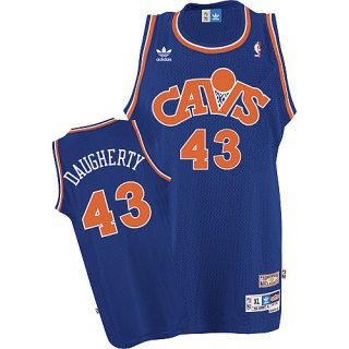 Maillot retro de Daugherty Cleveland Cavaliers #43 Bleu