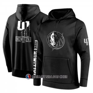 Veste a Capuche Dallas Mavericks Dirk Nowitzki Noir