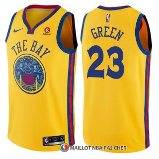 Maillot Golden State Warriors Draymond Green Ville 23 Jaune