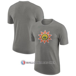 Maillot Manche Courte San Antonio Spurs Ville 2023-24 Gris