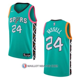 Maillot San Antonio Spurs Devin Vassell NO 24 Ville 2022-23 Vert
