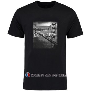 Maillot Manche Courte Golden State Warriors Ville Noir