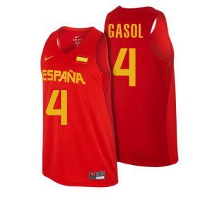 Maillot Espana 2016 Gasol 4 Rouge