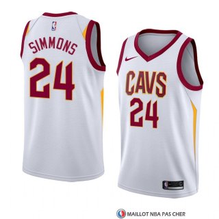 Maillot Cleveland Cavaliers Kobi Simmons Association 2018 Blanc