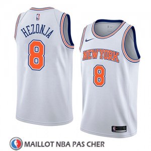 Maillot New York Knicks Mario Hezonja No 8 Statement 2018 Blanc