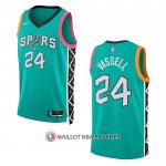 Maillot San Antonio Spurs Devin Vassell NO 24 Ville 2022-23 Vert