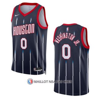 Maillot Houston Rockets Tyty Washington JR. NO 0 Ville 2022-23 Noir