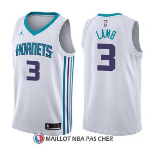 Maillot Charlotte Hornets Jeremy Lamb Association 3 2017-18 Blanc