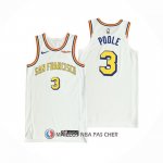 Maillot Golden State Warriors Jordan Poole NO 3 Classic Authentique Blanc