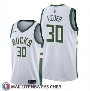 Maillot Milwaukee Bucks Jon Leuer Association Blanc