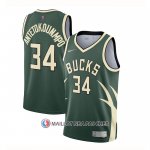 Maillot Milwaukee Bucks Giannis Antetokounmpo Earned 2020-21 Vert