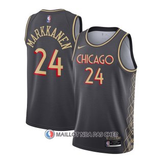 Maillot Chicago Bulls Lauri Markkanene Ville 2020-21 Gris