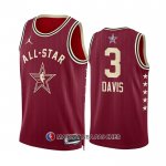 Maillot All Star 2024 Los Angeles Lakers Anthony Davis NO 3 Rouge