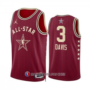 Maillot All Star 2024 Los Angeles Lakers Anthony Davis NO 3 Rouge