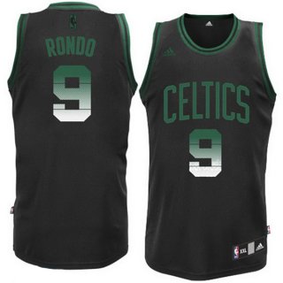 Maillot Environnement Celtics Rondo 9 Noir
