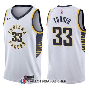Maillot Indiana Pacers Myles Turner Association 33 2017-18 Blanc