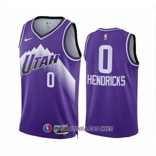 Maillot Utah Jazz Taylor Hendricks NO 0 Ville 2023-24 Volet