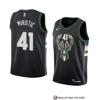 Maillot Milwaukee Bucks Nikola Mirotic Statement 2018 Noir