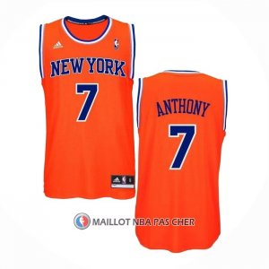 Maillot New York Knicks Carmelo Anthony NO 7 Orange