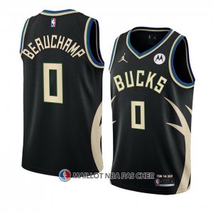 Maillot Milwaukee Bucks Marjon Beauchamp NO 0 Statement 2022-23 Noir
