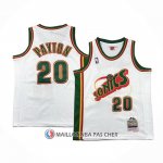 Maillot Enfant Seattle Supersonics Gary Payton NO 20 Historic Retro Blanc