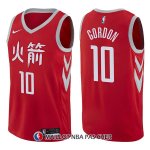 Maillot Houston Rockets Eric Gordon Ciudad 10 2017-18 Rouge