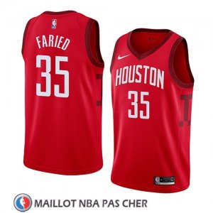 Maillot Houston Rockets Kenneth Faried Earned 2018-19 Rouge