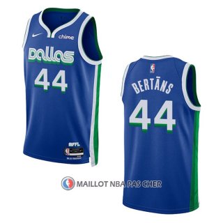Maillot Dallas Mavericks Davis Bertans NO 44 Ville 2022-23 Bleu