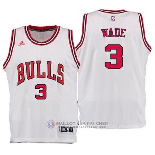 Maillot Chicago Bulls Wade 3# Blanc