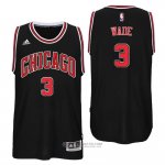 Maillot Bulls Wade Los Jugadores #3 Noir