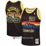 Maillot Denver Nuggets Dikembe Mutombo NO 55 Mitchell & Ness 1991-92 Noir