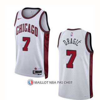 Maillot Chicago Bulls Goran Dragic NO 7 Ville 2022-23 Blanc