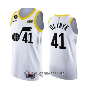 Maillot Utah Jazz Kelly Olynyk NO 41 Association Authentique 2022-23 Blanc