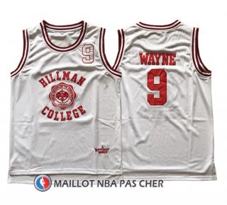 Maillot Pelicula Hillman College Wayne 9 Blanc
