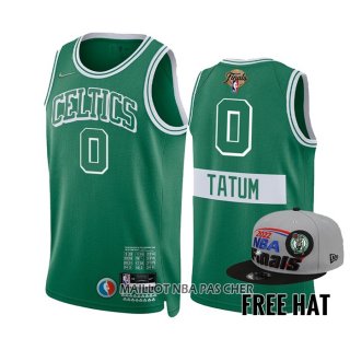 Maillot Boston Celtics Jayson Tatum NO 0 Ville 2022 NBA Finals Vert