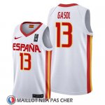 Maillot Espagne Marc Gasol 2019 FIBA Baketball World Cup Blanc