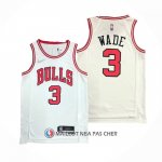 Maillot Chicago Bulls Dwyane Wade NO 3 Association 2021 Blanc