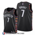 Maillot Enfant Brooklyn Nets Kevin Durant Ciudad 2019-20 Noir