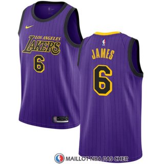 Maillot Los Angeles Lakers Lebron James 2019-20 Ville Volet