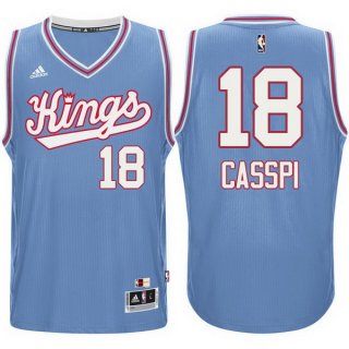Maillot Retro 1985-86 Kings Casspi 18 Bleu