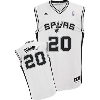 Maillot Blanc Ginobili San Antonio Spurs Revolution 30