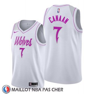 Maillot Minnesota Timberwolves Isaiah Canaan Earned Blanc