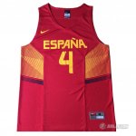 Maillot Pau Gasol Espana 2014 #4 Rouge