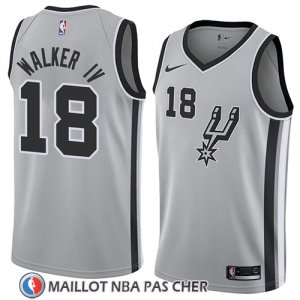 Maillot San Antonio Spurs Lonnie Walker Iv Statement 2018 Gris