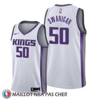 Maillot Sacramento Kings Caleb Swanigan Association Blanc