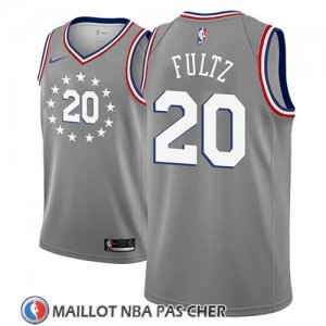 Maillot Philadelphia 76ers Markelle Fultz No 20 Ciudad 2018-19 Gris