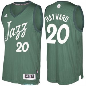 Maillot Navidad 2016 Gordon Hayward Jazz 20 Vert