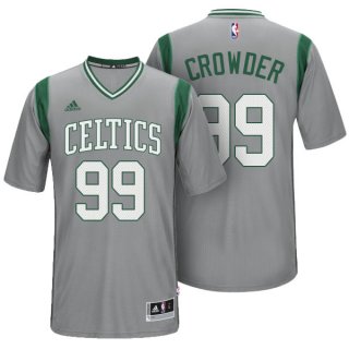 Maillot Manche Courte Celtics Crowder 99 Gris