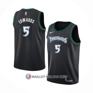 Maillot Minnesota Timberwolves Anthony Edwards Classic Noir